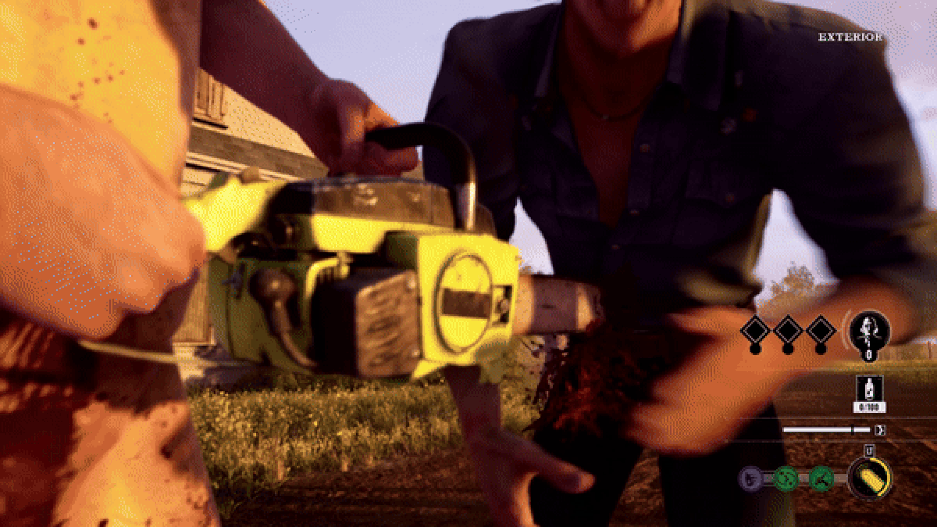 A grisly end in The Texas Chain Saw Massacre A clip from The Texas Chain Saw Massacre. Leland - a young man - meets a grisly end when running into LeatherFace who uses his chain saw to fatally take Leland down.