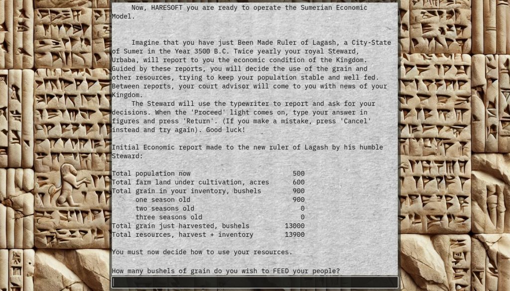 A screenshot taken from The Sumerian Game on PC via Steam.